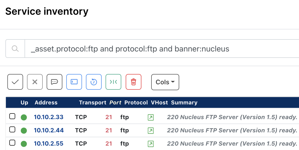 Find Nucleus TC/IP devices Find Nucleus TC/IP devices