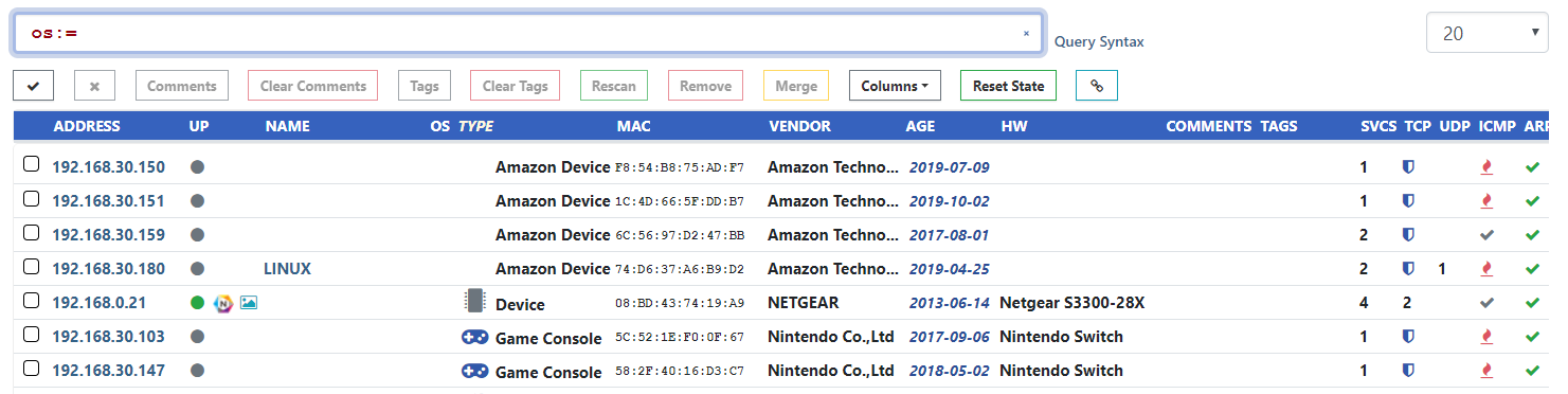 Exact Match of Empty OS Exact Match of Empty OS