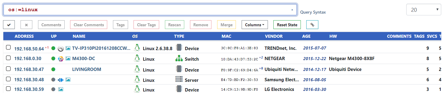 Exact Match of OS Exact Match of OS