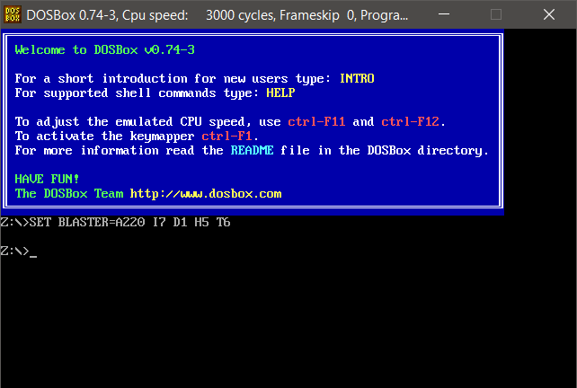 DOSBox DOSBox