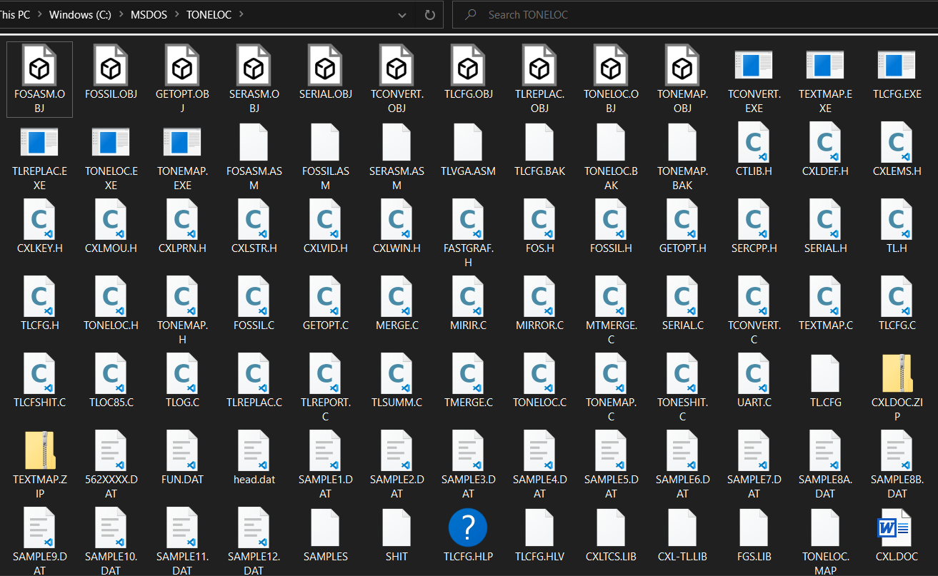 ToneLoc Files ToneLoc Files