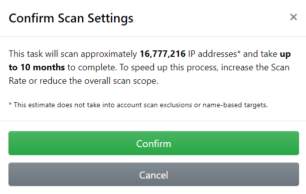 Scan Confirmation Scan Confirmation