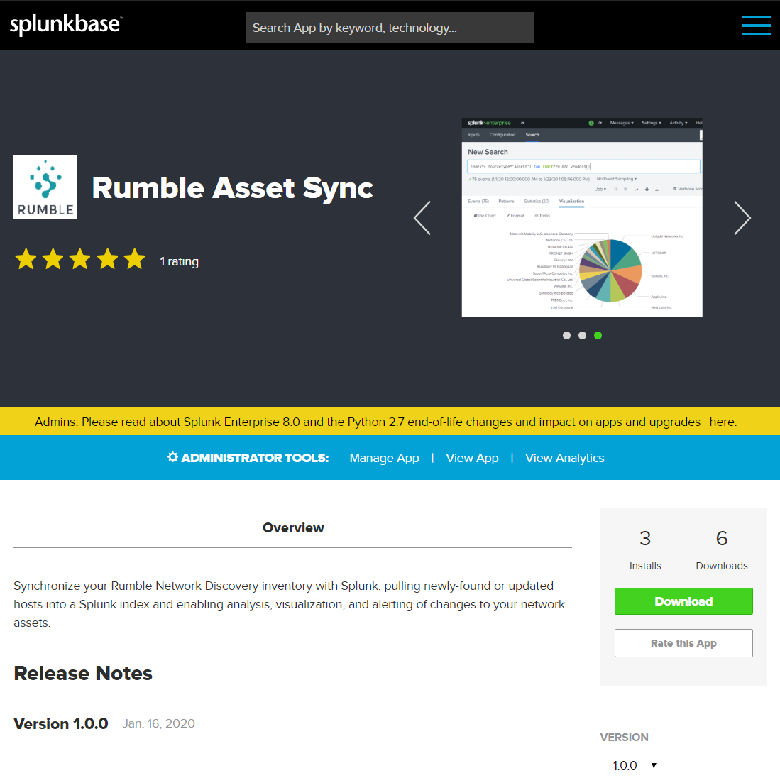 Rumble Splunk Addon