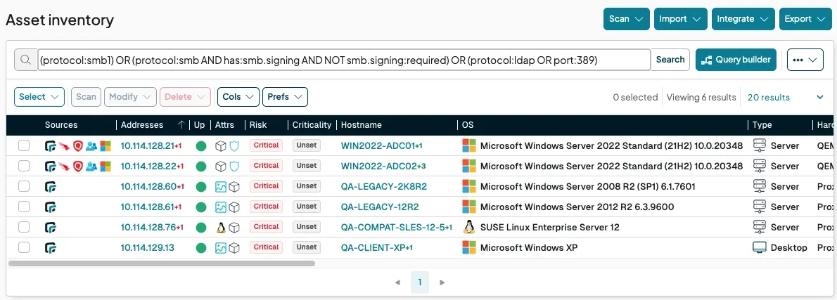 Asset Inventory in runZero